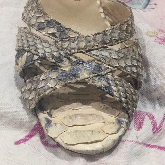 CK Calvin Klein python sandals - Picture 3 of 8